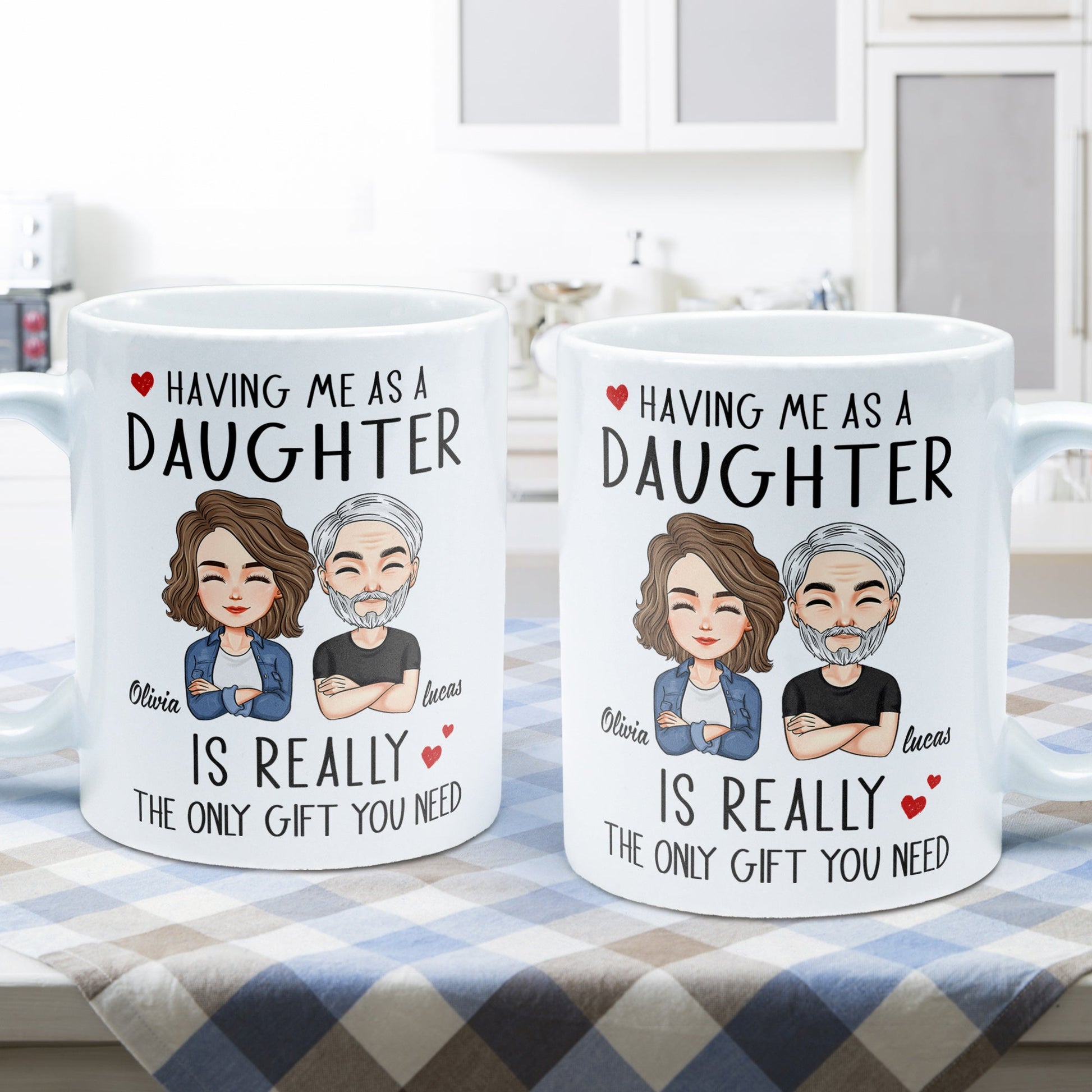 Having Me As A Daughter/Son - Personalized Mug – Macorner