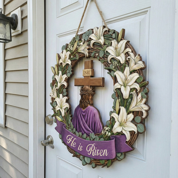 He-Is-Risen-The-Resurrection-Of-Jesus-Easter-Season-Personalized-Wood-Sign-4