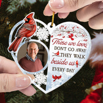 Heart Shaped I'm Always With You - Personalized Acrylic Photo Ornament