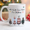 Hearts Come Home For Christmas - Personalized Mug