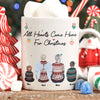 Hearts Come Home For Christmas - Personalized Mug