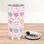 Hearts Nurse Inflated Print - Personalized Tumbler Cup