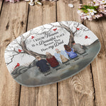 Heaven Is A Beautiful Place Because They Have My Dad Mom - Personalized Platter