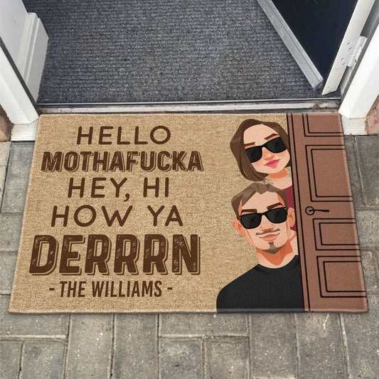 Hello Mothafucka - Personalized Doormat