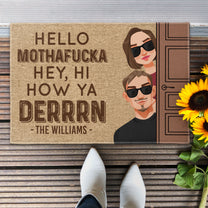 Hello Mothafucka - Personalized Doormat