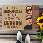 Hello Mothafucka - Personalized Doormat