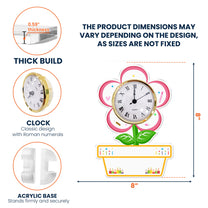 Helping Little Minds Grow - Teacher Custom Gift - Personalized Acrylic Desk Clock