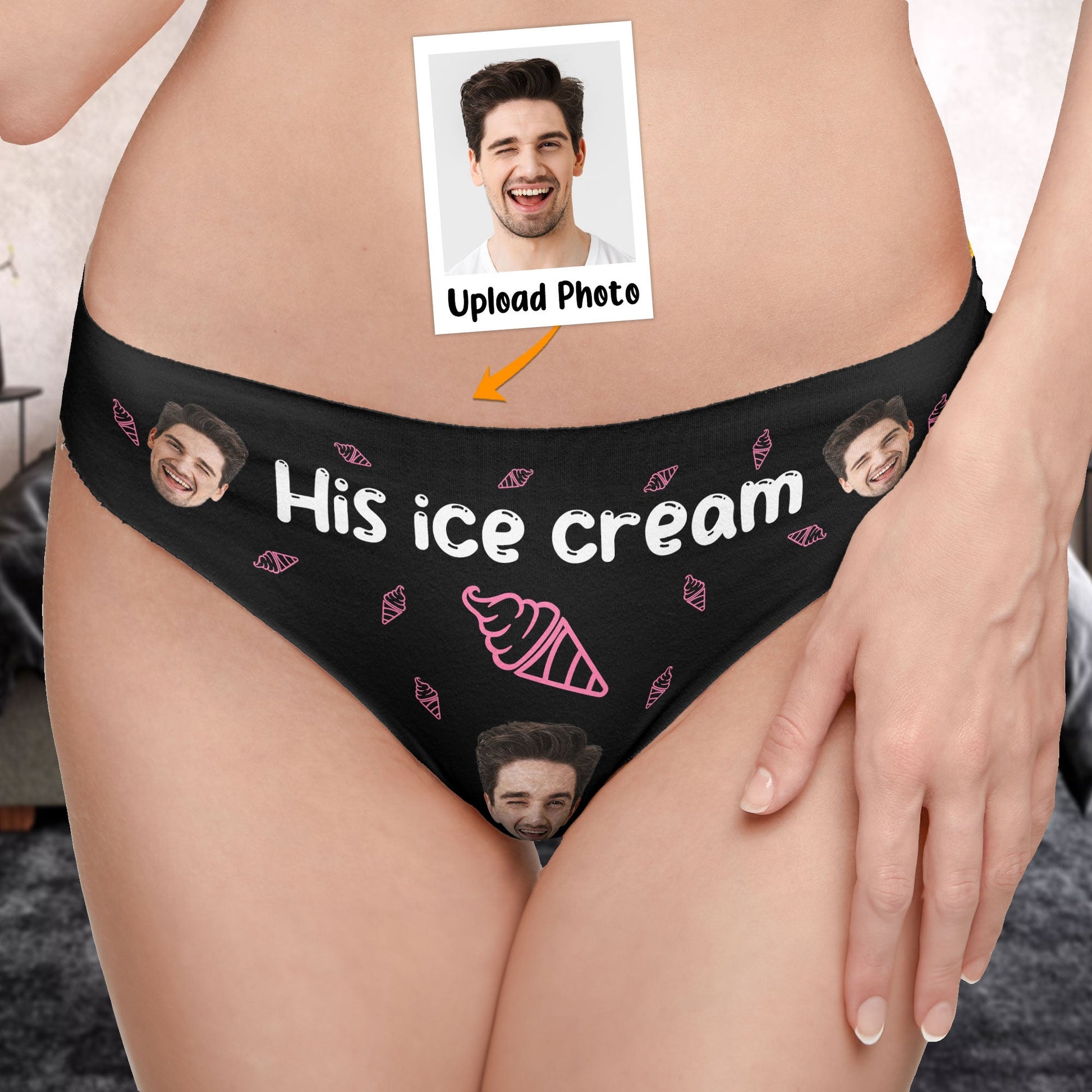 Her Lollipop-His Ice Cream - Personalized Photo Matching Underwear –  Macorner