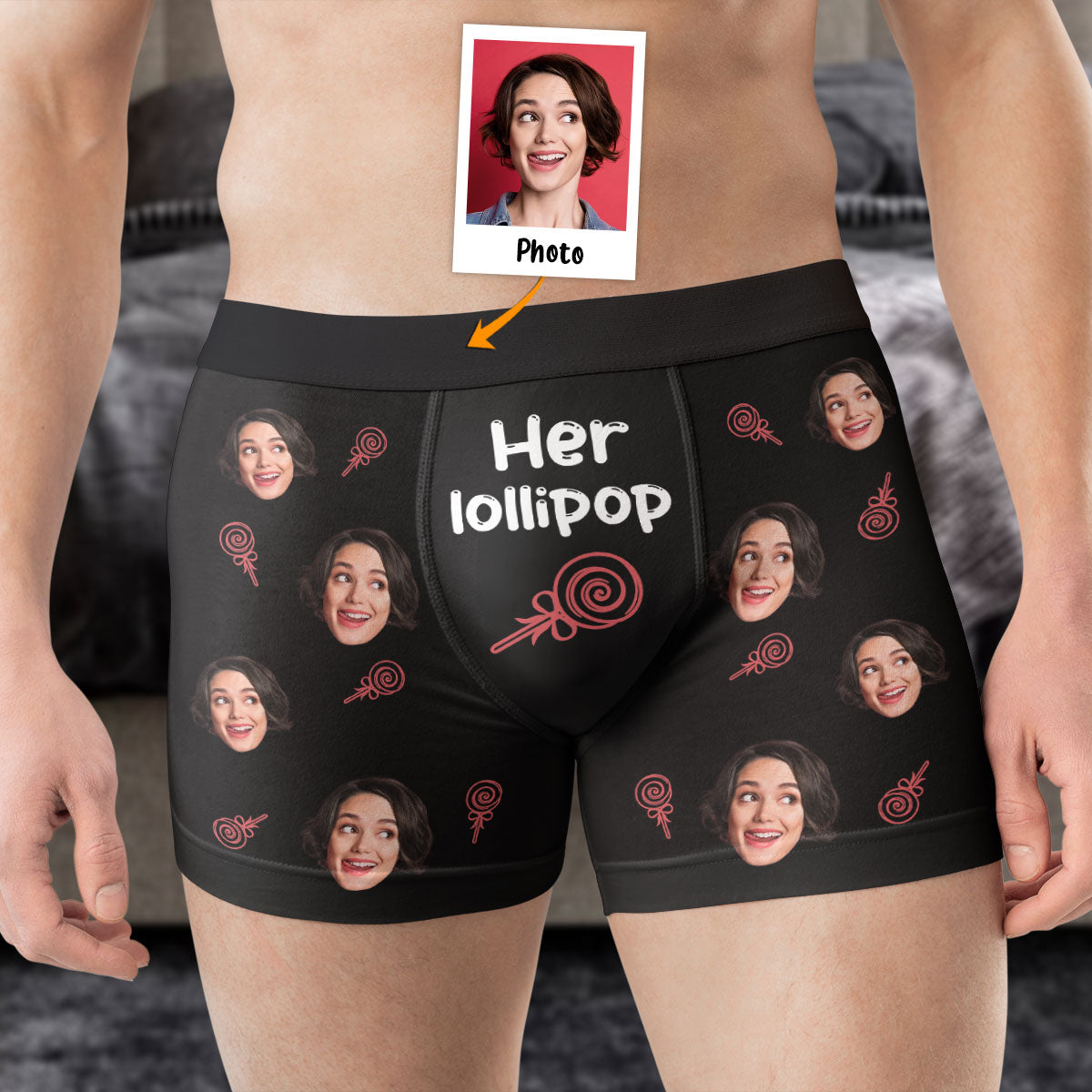 Her Lollipop-His Ice Cream - Personalized Photo Matching Underwear –  Macorner