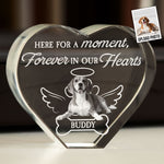 Here For A Moment, Forever In Our Hearts - Custom 2D Crystal Photo