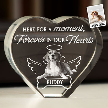 Here For A Moment, Forever In Our Hearts - Custom 2D Crystal Photo