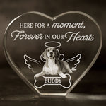 Here For A Moment, Forever In Our Hearts - Custom 2D Crystal Photo