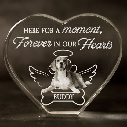 Here For A Moment, Forever In Our Hearts - Custom 2D Crystal Photo