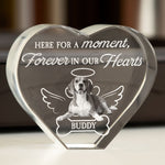 Here For A Moment, Forever In Our Hearts - Custom 2D Crystal Photo