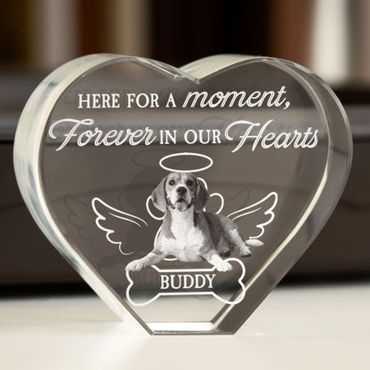 Here For A Moment, Forever In Our Hearts - Custom 2D Crystal Photo