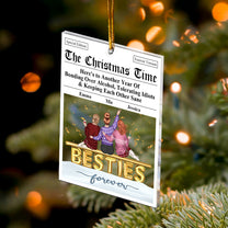 Here's To Another Year Of Bonding Over Alcohol Breaking News - Personalized Acrylic Ornament