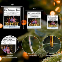 Here's To Another Year Of Bonding Over Alcohol Breaking News - Personalized Acrylic Ornament