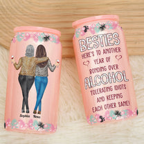 Here's To Another Year Of Bonding Over Alcohol - Personalized Shimmer Glass Can