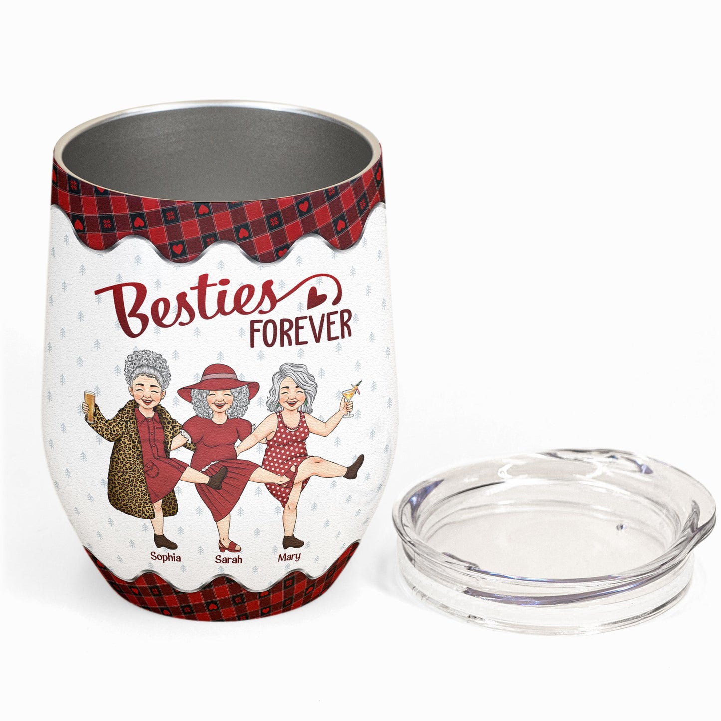 Here's To Another Year Of Bonding Over Alcohol - Personalized Wine Tumbler
