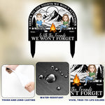 Here's To The Nights We Won't Remember Funny Saying - Personalized Metal Garden Stake