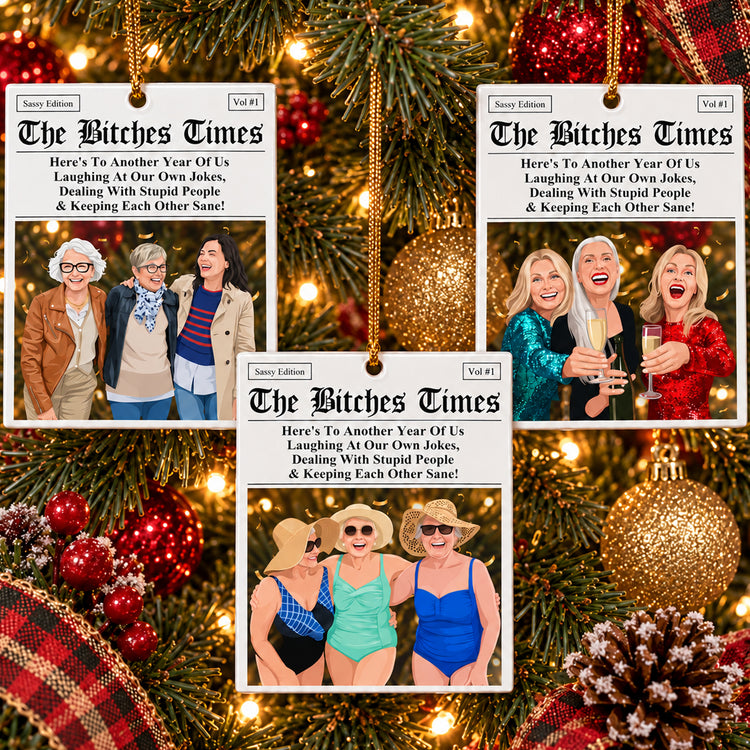 Here's-To-Another-Year-Of-Us-Laughing-At-Our-Own-Jokes-Turn-Photo-Into-Art-Personalized-Ornament-2