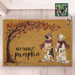 Hey There Pumpkin Autumn Home Decor - Personalized Doormat