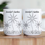 Hidden Swear Floral Funny Mug - For Friends, Coworkers, Self Gift - Personalized Mug