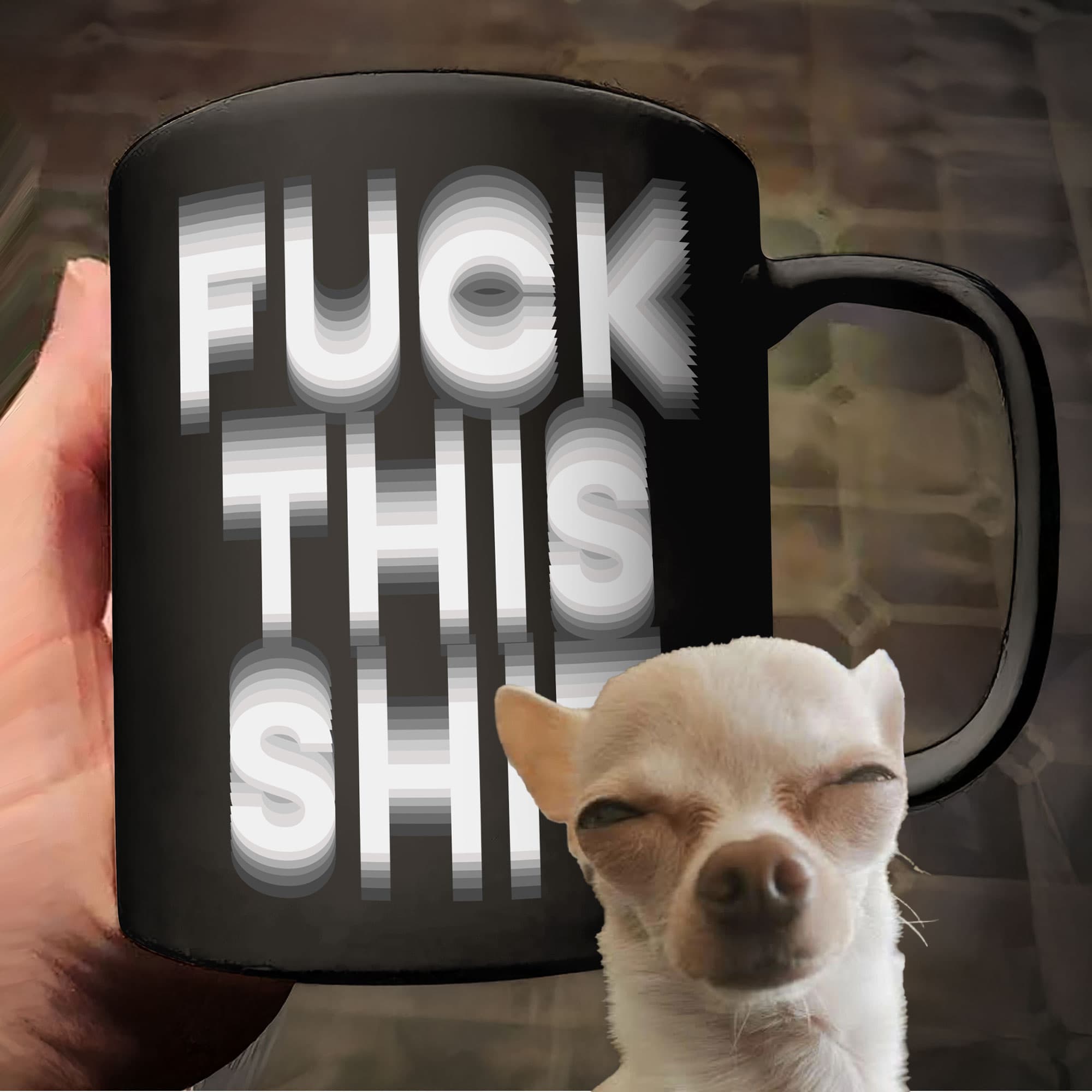 Hidden Swear Message Funny Mug - For Friends, Coworkers, Self Gift - Personalized Mug