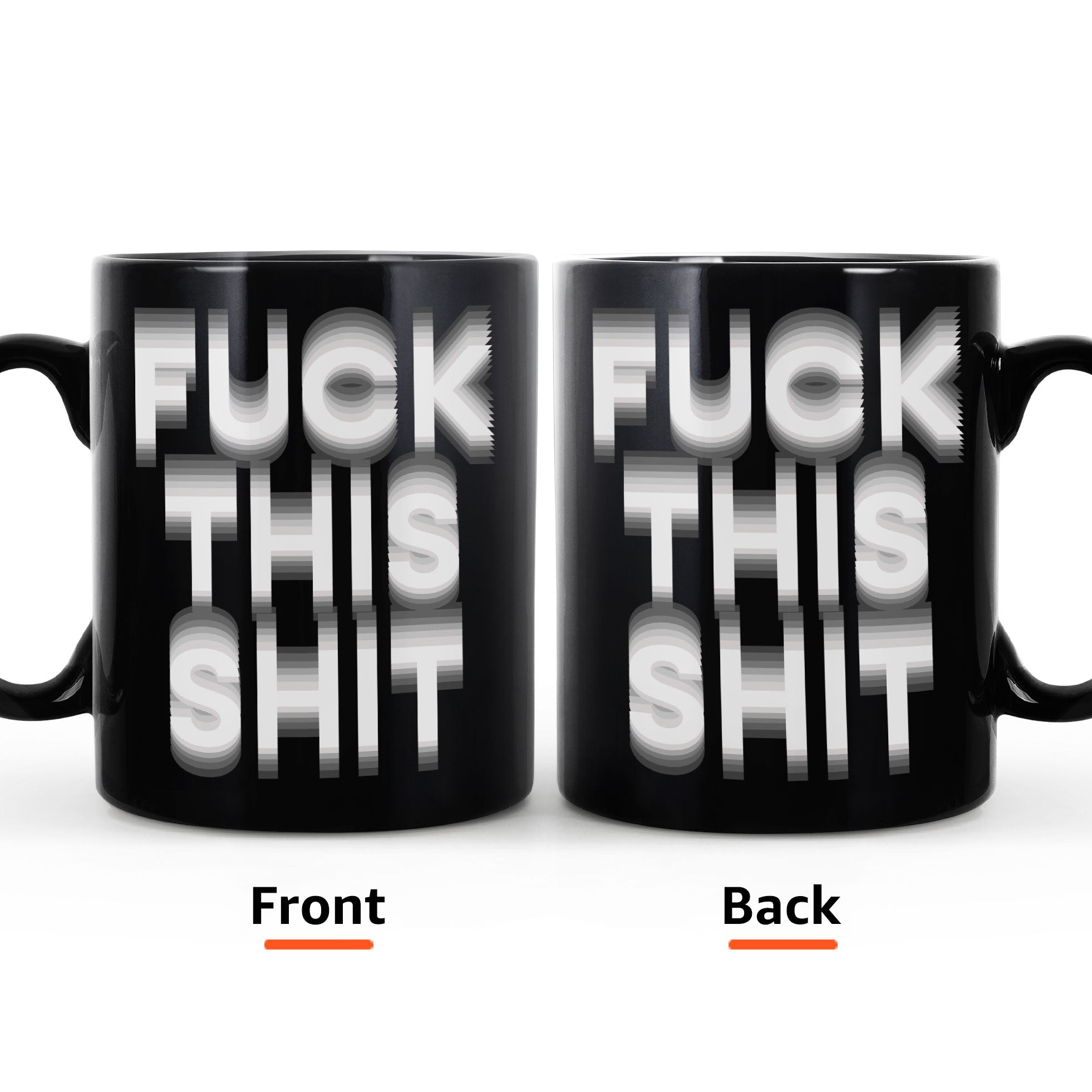 Hidden Swear Message Funny Mug - For Friends, Coworkers, Self Gift - Personalized Mug