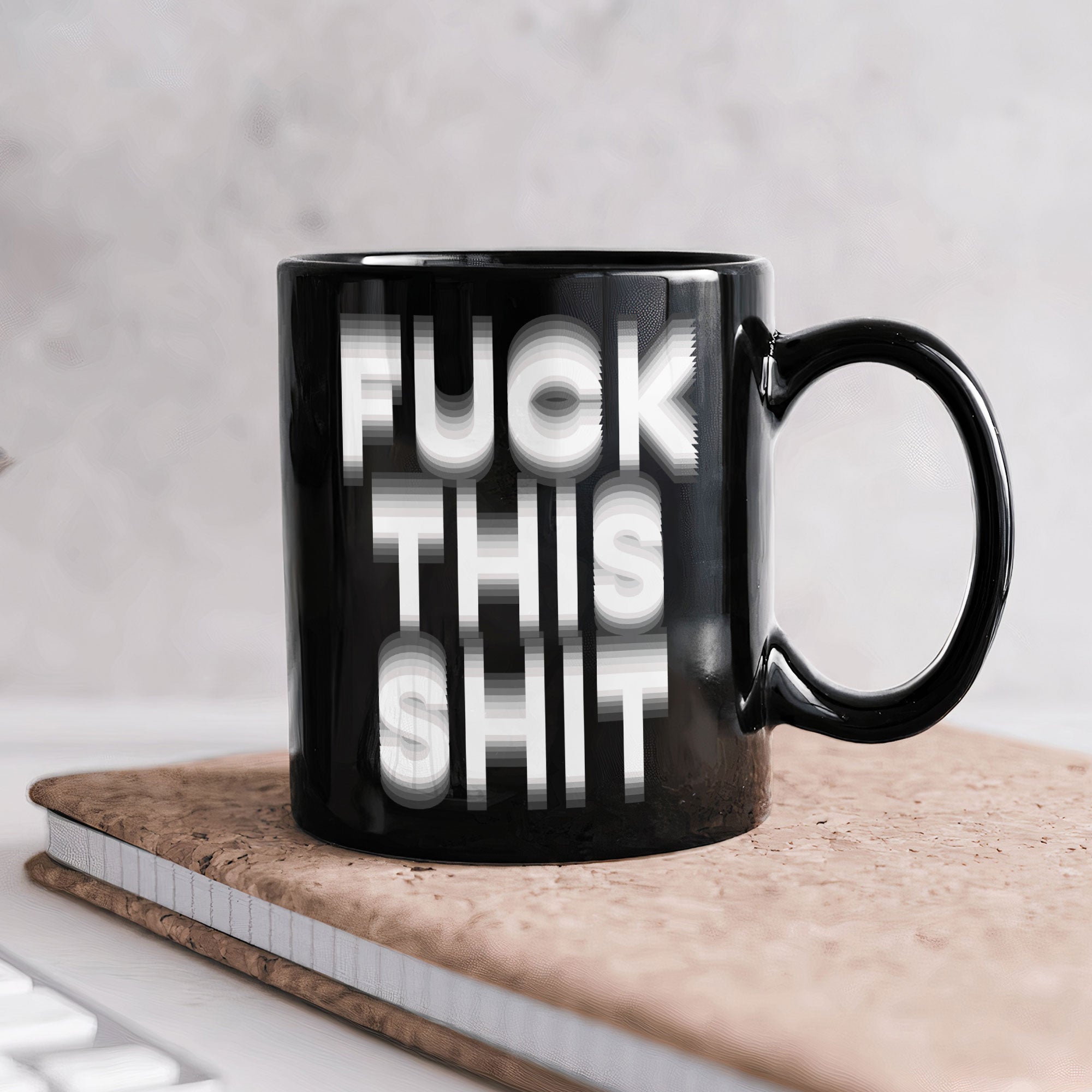 Hidden Swear Message Funny Mug - For Friends, Coworkers, Self Gift - Personalized Mug