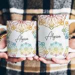 Hidden Swear Words Affirmations Mandala - Personalized Mug