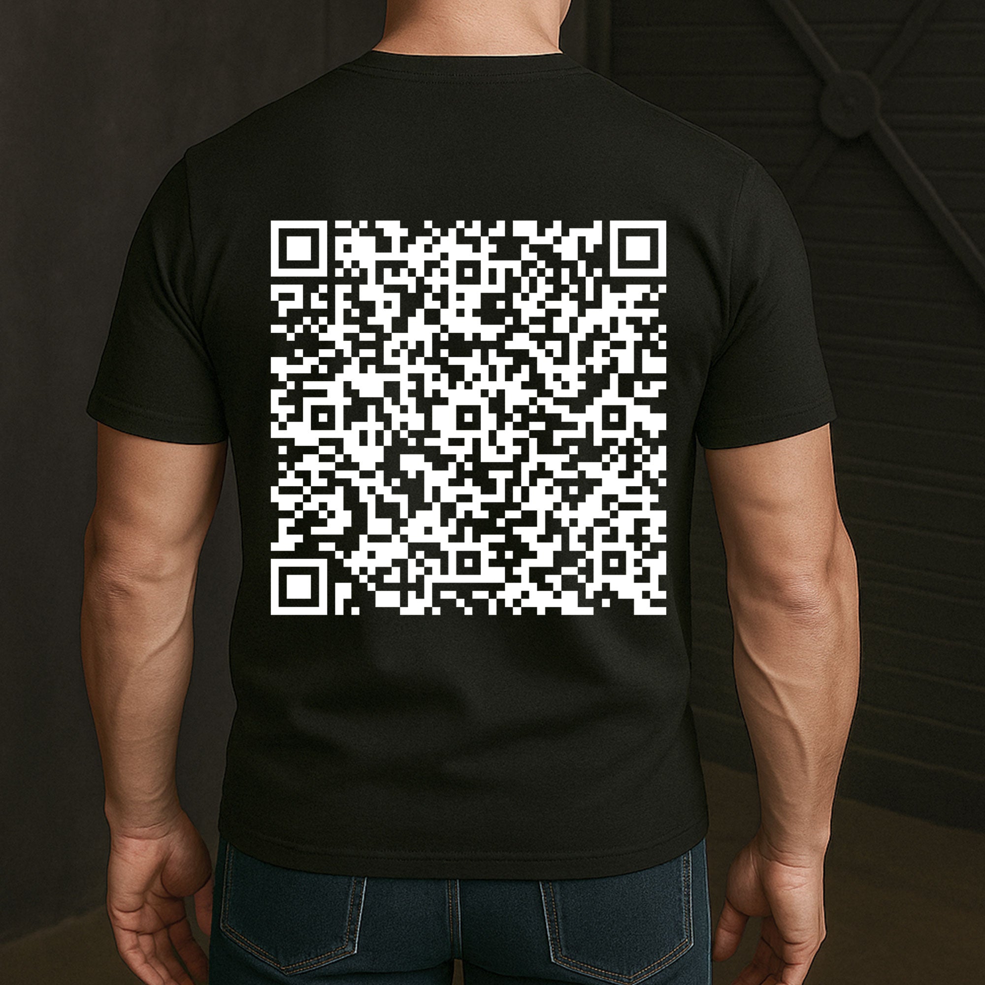 Hidden Swear Words Custom QR Voice - Personalized Back Printed Shirt