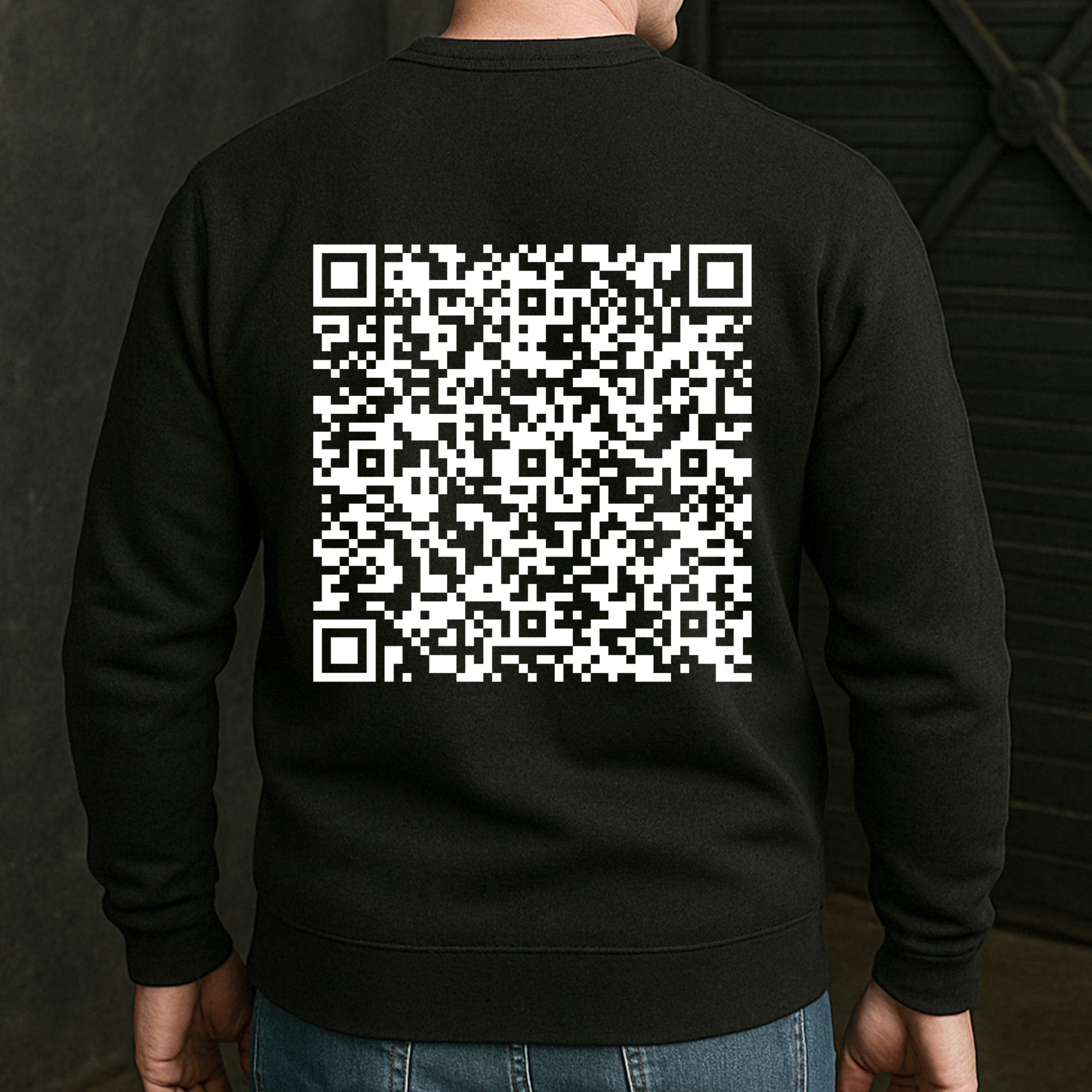 Hidden Swear Words Custom QR Voice - Personalized Back Printed Shirt