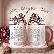 Hidden Swear Words Naughty Christmas For Coworkers, Boss, Friends - Personalized Accent Mug