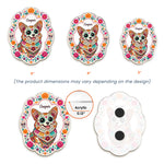 Hispanic Floral Pet Gifts For Pet Owners - Personalized Magnet