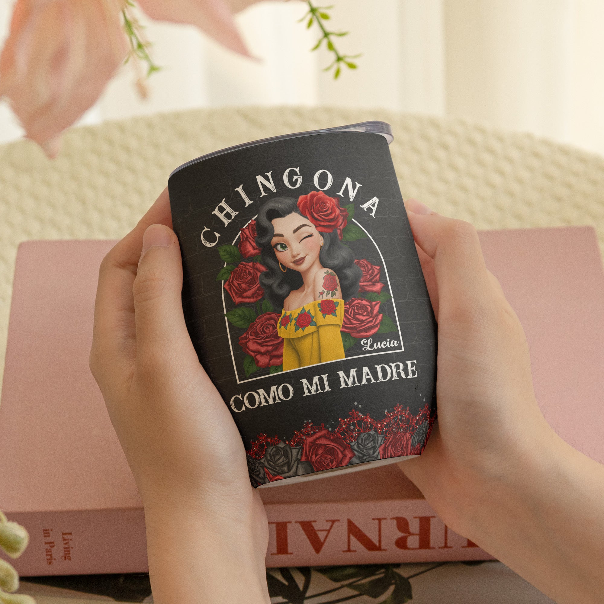 Hispanic Month Birthday Gifts For Hispanics And Latinos - Personalized Wine Tumbler