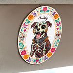 Hispanic-Floral-Pet-Day-Of-The-Dead-Gifts-For-Pet-Owners-Personalized-Car-Visor-Clip-3