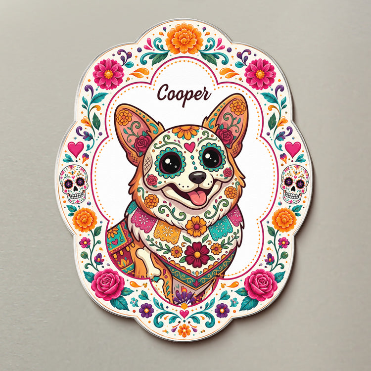 Hispanic-Floral-Pet-Gifts-For-Pet-Owners-Personalized-Magnet-2