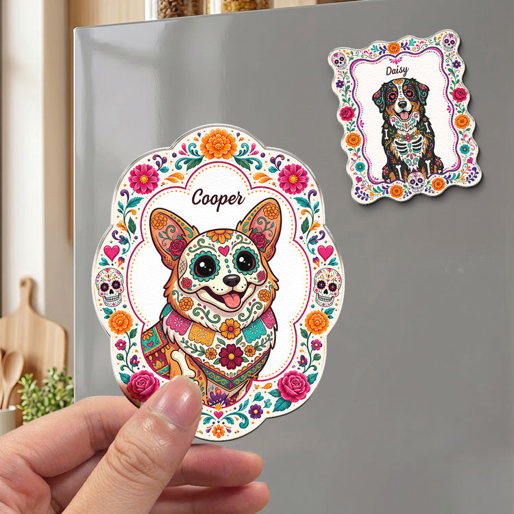 Hispanic-Floral-Pet-Gifts-For-Pet-Owners-Personalized-Magnet-3