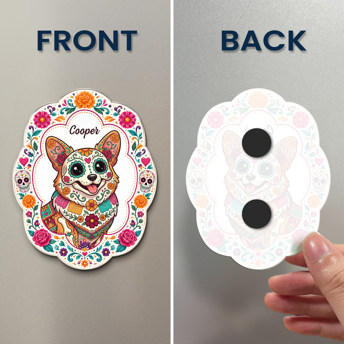 Hispanic-Floral-Pet-Gifts-For-Pet-Owners-Personalized-Magnet-4