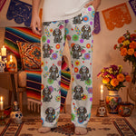 Hispanic-Floral-Pet-Sugar-Skull-Halloween-Day-Of-The-Dead-Personalized-Lounge-Pants3