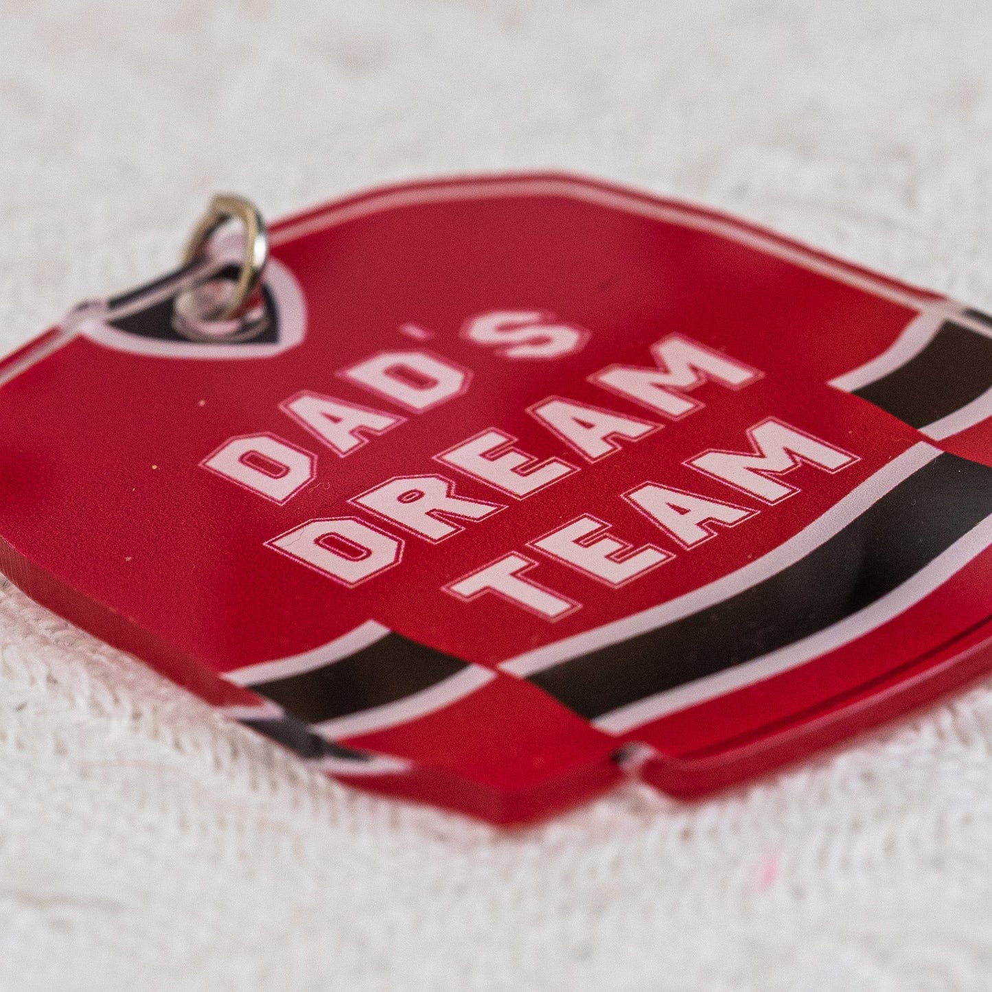 Hockey Dad's Dream Team - Personalized Acrylic Keychain