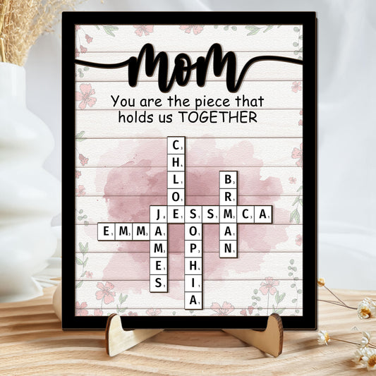 Hold Us Together - Personalized Wooden Plaque