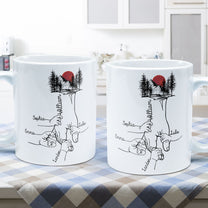 Holding Dad's Hand - Personalized Mug