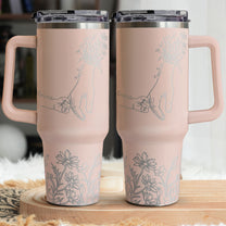 Holding Mom's Hand - Personalized 40oz Tumbler