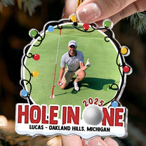 Hole In One - Personalized Acrylic Photo Ornament