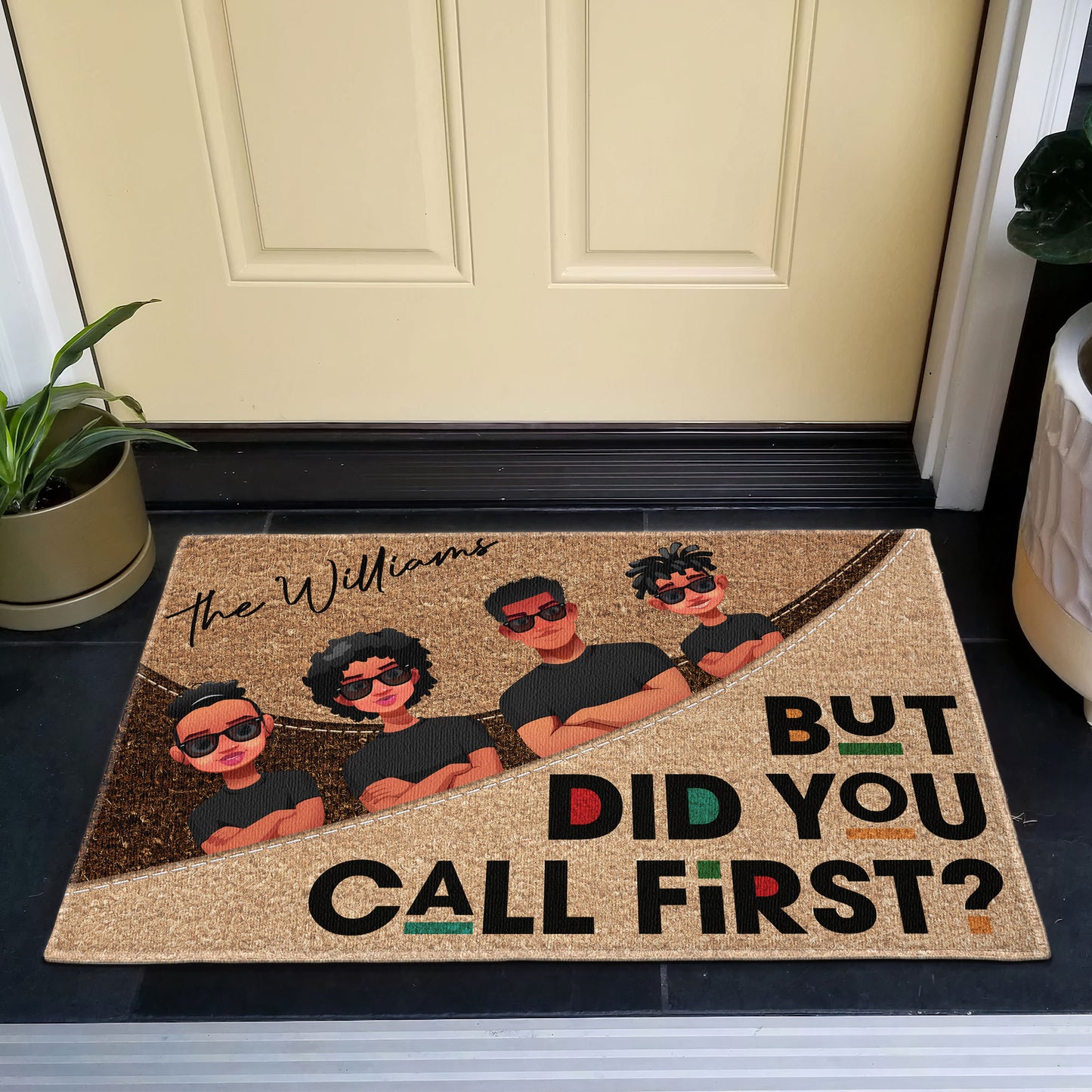 Home Decor But Did You Call First - Personalized Doormat