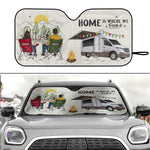 Home Is Where We Park It - Personalized Car Sun Shade