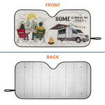 Home Is Where We Park It - Personalized Car Sun Shade