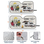 Home Is Where We Park It - Personalized Car Sun Shade